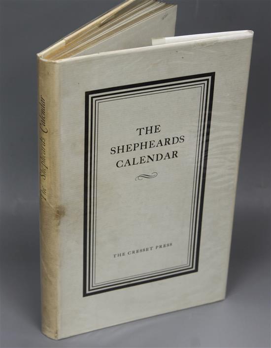 Cresset Press - London - Spenser, Edmund - The Shepheards Calendar, number 175 of 350, illustrated by